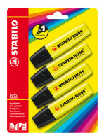 STABILO BOSS ORIGINAL 4er Blister gelb
