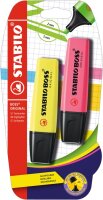 STABILO BOSS ORIGINAL 2er Blister gelb pink