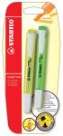 Stabilo Textmarker swing cool Blister 2 ST/2 Farben gelb/grün