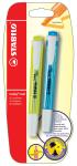 Stabilo Textmarker swing cool Blister 2 ST/2 Farben gelb/blau
