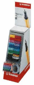 Stabilo Tintenschreiber Display 200St Display 200 ST/20 Farben + 6 Etuis
