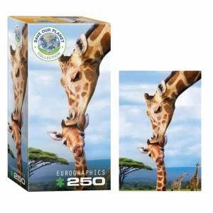 Puzzle Giraffenmutterkuss