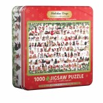 Puzzle Holiday Dogs Tin