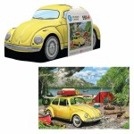 Puzzle VW Beetle Camping