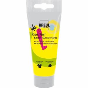 KREUL Kids Art Kinder-Künstlerfarbe Primärgelb 75 ml Tube