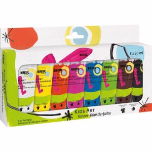 KREUL Kids Art Kinder-Künstlerfarbe 20 ml Tuben 8er Set