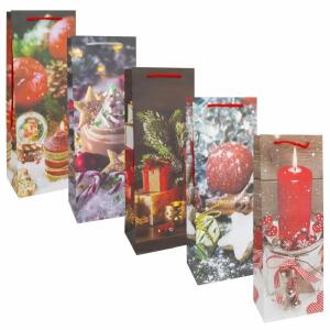 IDENA Idena Flaschentasche WH classic 35x12x9cm FSC-Mix