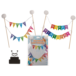OOTB Cake Topper Happy Birthday 2-fach sortiert