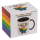 Becher, Regenbogen-Schaf, Steingut,