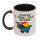Becher, Regenbogen-Schaf, Steingut,