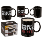 OOTB Becher The Real Boss Steingut Thermoeffekt