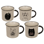OOTB New Bone China-Becher Funny Kitten