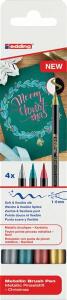 Edding Metallic Pinselstift 1340 4er-Set sortiert