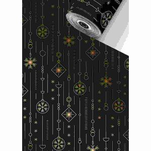 Geschenkpapier „Apollo“, schwarz B/L: 30 cm × 100 m 76 g/m²,schwarz