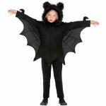 Kinder Poncho Fledermaus mit Kapuze Gr. 110, 3-5 Jahre,...
