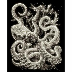 Kratzbild Oktopus