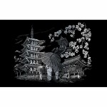 Kratzbild Kyoto Tempel