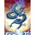 Diamond Painting Drache
