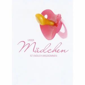 Geburtskarte Mädchen