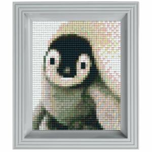 Pixel Mosaik Pinguin