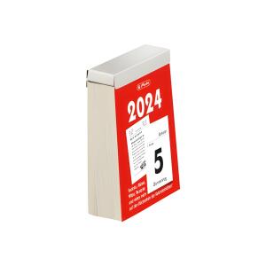 Abreißkalender 8,1x10,6cm 2024 FSC 1 Tag/Seite, m. Rätseln, Tipps etc.