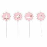 Figurenkerzen Princess  for a Day 7cm 4er, mit Pick,...