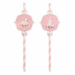 Trinkhalme Princess for a  a Day Papier 19,7cm 8er,...