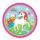Pappteller Einhorn  D23cm 8er, Amscan