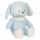 Gund Plüsch Eco Baby  Hündchen Bay blau 32cm, Plüschhund aus 100% recyceltem Material; cremefarbenes, Halstuch; Hinterteil mit Granulat gefüllt;, Maße: B/H/T: 20,32 x 32,38 x 11,43 cm, ab 12 Monaten,, Amigo