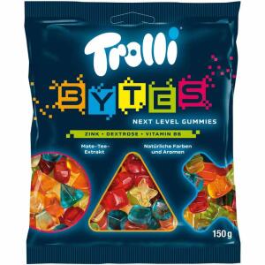 Trolli Bytes  Fruchtgummi mit Dextrose, Mate-Tee-Extrakt,, Zink und Vitamin B6