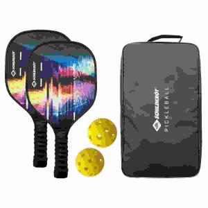 Schildkröt Pickleball  Set, 2xHolzschläger, 2xTPE Lochbälle, Tragetasche