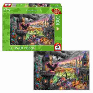 Puzzle Disney Malefic  1000 Teile, Motiv von Thomas Kinkade,, Puzzlemaß: 69,3 x 49,3 cm,, empfolen ab 12 Jahren,, Schmidt Spiele
