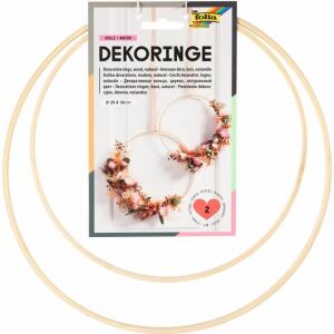 Dekoringe Holz natur  D25/30cm 2er Set, ab 10 Jahren,, folia