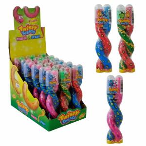 Twisty Treats Spray &  Brausepulver 16,5g, süße Brausepulver und saures Spray, Geschmacksrichtungen: Erdbeere&Apfel,, Himbeere&Erdbeere, Apfel&Cola, Himbeere&Cola