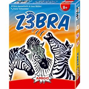 Kartenspiel Z3BRA  ab 8 Jahren, 2-5 Spieler, 20 Minuten Spielzeit