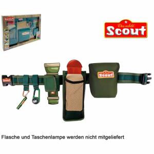 Scout Abenteuergürtel  aus Neopren, verstellbar 50-90cm,, Gürteltasche mit Klettverschluss, 2 Halterungen,, Kompass, Karabiner mit Signalpfeife,, ab 3 Jahren