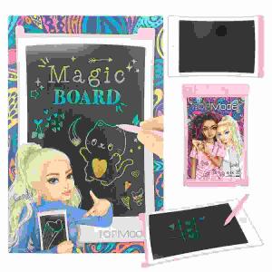 Magic Board TOPModel  4 Farben, Taste zum Löschen, Schalter zum Sichern,, Batterien enthalten, austauschbar