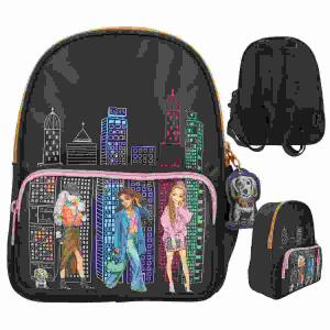 Rucksack TOPModel  CITY GIRLS, verstellbare Schultergurte, Hunde-Anhänger
