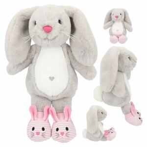 Plüsch Hase Princess Mimi  Nelly Grau 21cm, Material: 100% Polyester