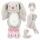 Plüsch Hase Princess Mimi  Nelly Grau 21cm, Material: 100% Polyester