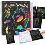 Malbuch Miss Melody  Magic Scratch Book, 20 schwarze...