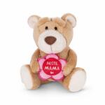 Plüsch Bär 15cm braun  BESTE MAMA, pink-rote...