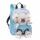 Rucksack mit Plüschtier  21x26cm Koala blau, 25cm Plüschtier