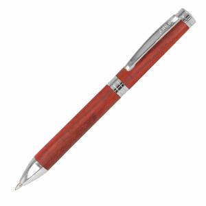 Kugelschreiber Nature  Style Rosewood, mit Holz, Schreibfarbe: schwarz; Mine D1, Metallclip, ONLINE