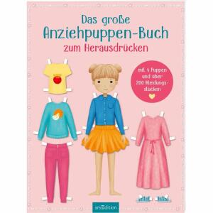 Das große  Anziehpuppen-Buch, zum Herausdrücken, 32 Seiten, illustriert von Steela Eich, ab 4 Jahren,, Ars Edition