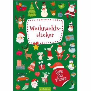 Stickerheft  Leucht-Sticker Einhörner, 200 Sticker leuchten in der Nacht! Softcover, 16 Seiten,, ab 4 Jahren,, Ars Edition