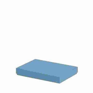 Kartonage Boxline denim  155x215x30mm, für A5, Rössler