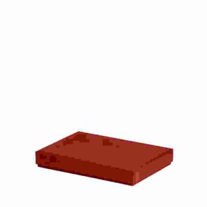 Kartonage Boxline rot  155x215x30mm, für A5, Rössler