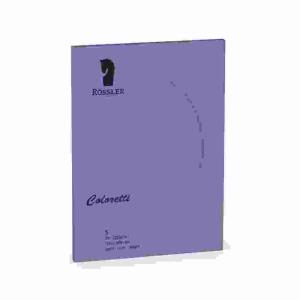 Karten Coloretti B6 oval  Passepartout lila 5er