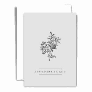 Trauerkarte B6 hd  Herzliches Beileid